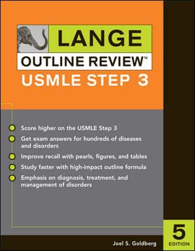 Stock image for Lange Outline Review: USMLE Step 3, Fifth Edition for sale by HPB-Red