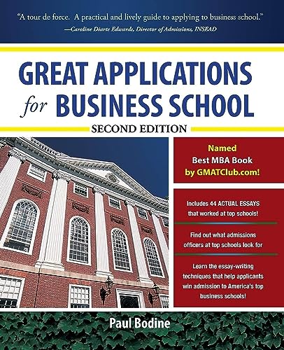 Beispielbild fr Great Application Essays for Business School zum Verkauf von BooksRun