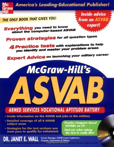 9780071453363: Mcgraw-hill's Asvab: Armed Services Vocational Aptitude Battery (McGraw-Hill's ASVAB (W/CD))