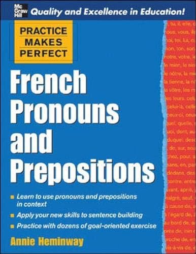 Stock image for French Pronouns and Prepositions for sale by Better World Books