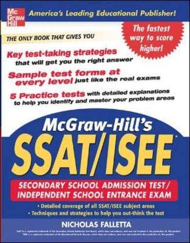 Stock image for McGraw-Hill's SSAT and ISEE High School Entrance Examinations (McGraw-Hill's SSAT & ISEE High School Entrance Examinations) for sale by SecondSale