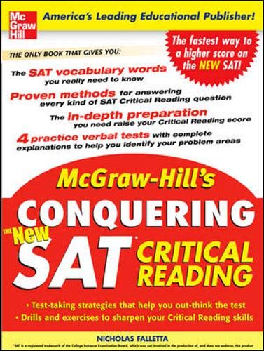 Stock image for McGraw-Hill's Conquering the New SAT Critical Reading for sale by ThriftBooks-Atlanta