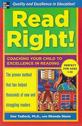 Stock image for Read Right: Coaching Your Child to Excellence in Reading for sale by Jenson Books Inc