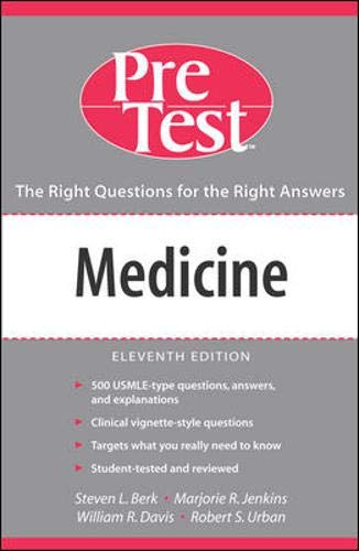 Beispielbild fr Medicine: PreTest Self-Assessment And Review, Eleventh Edition (PRETEST SERIES) zum Verkauf von Wonder Book