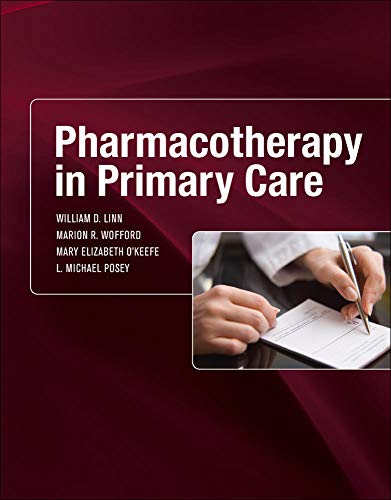 Imagen de archivo de Pharmacotherapy in Primary Care a la venta por Better World Books