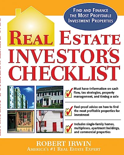 Real Estate Investor's Checklist (9780071456463) by Irwin, Robert