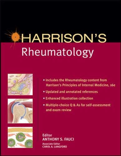 Beispielbild fr Harrison's Rheumatology, zum Verkauf von CSG Onlinebuch GMBH