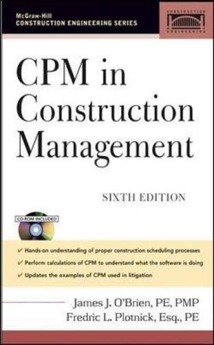 Beispielbild fr CPM in Construction Management zum Verkauf von Better World Books