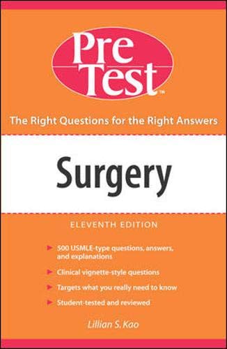 Stock image for Surgery: PreTest Self(tm) Assessment and Review, Eleventh Edition for sale by Better World Books