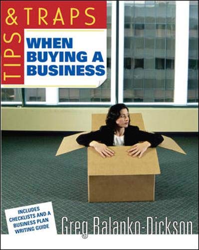 Stock image for Tips and Traps When Buying a Business for sale by Better World Books