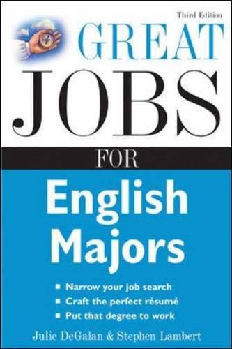 Beispielbild fr Great Jobs for English Majors, 3rd ed. (Great Jobs For. Series) zum Verkauf von Wonder Book