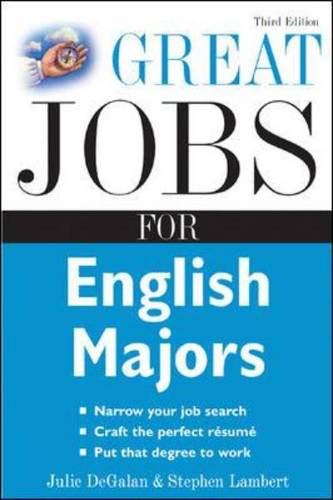 Stock image for Great Jobs for English Majors, 3rd ed. (Great Jobs For. Series) for sale by Wonder Book