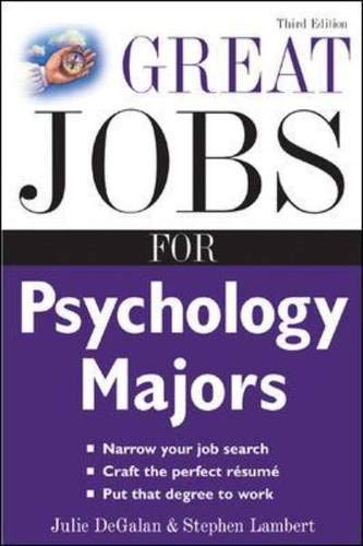 Beispielbild fr Great Jobs for Psychology Majors zum Verkauf von Better World Books