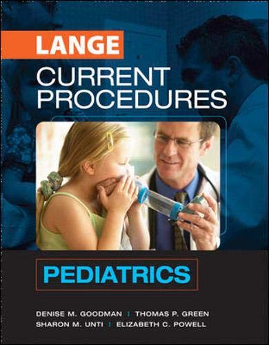 Imagen de archivo de CURRENT Procedures Pediatrics a la venta por Textbooks_Source