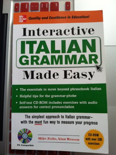 Stock image for Interactive Italian Grammar Made Easy (Interactive Grammar Made Easy) for sale by medimops