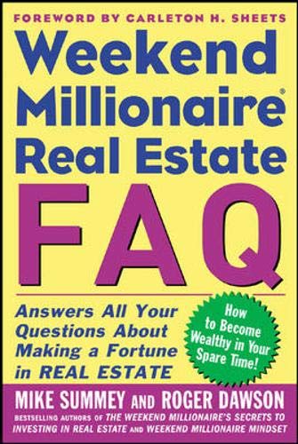 Imagen de archivo de Weekend Millionaire's Frequently Asked Real Estate Questions a la venta por Wonder Book