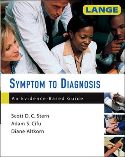 Beispielbild fr Symptom to Diagnosis: An Evidence-Based Guide zum Verkauf von More Than Words