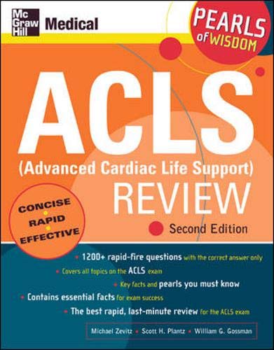 Beispielbild fr ACLS (Advanced Cardiac Life Support) Review : Pearls of Wisdom zum Verkauf von Better World Books