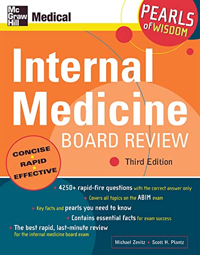 Stock image for Internal Medicine Board Review: Pearls of Wisdom, Third Edition : Pearls of Wisdom for sale by Better World Books