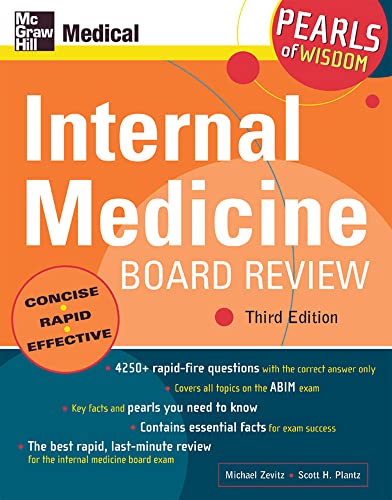 9780071464321: Internal Medicine Board Review: Pearls of Wisdom, Third Edition: Pearls of Wisdom