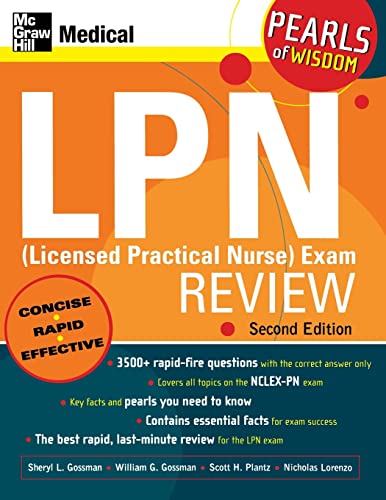 Beispielbild fr LPN (Licensed Practical Nurse) Exam Review: Pearls of Wisdom, Second Edition zum Verkauf von GF Books, Inc.