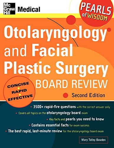 9780071464406: Otolaryngology and Facial Plastic Surgery Board Review (Pearls of Wisdom)