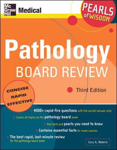 9780071464420: Pathology Board Review: Pearls of Wisdom, Third Edition