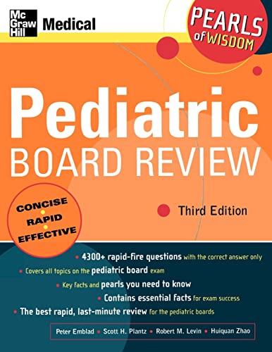 Imagen de archivo de Pediatric Board Review: Pearls of Wisdom, Third Edition: Pearls of Wisdom a la venta por HPB-Red