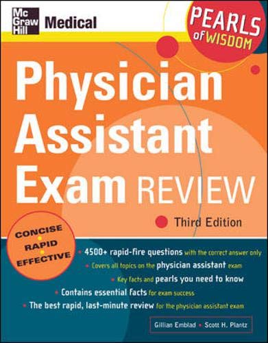 Stock image for Physician Assistant Exam Review for sale by Better World Books