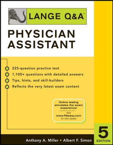 Stock image for Lange Q&A: Physician Assistant, Fifth Edition (LANGE Q&A Allied Health) for sale by HPB-Red
