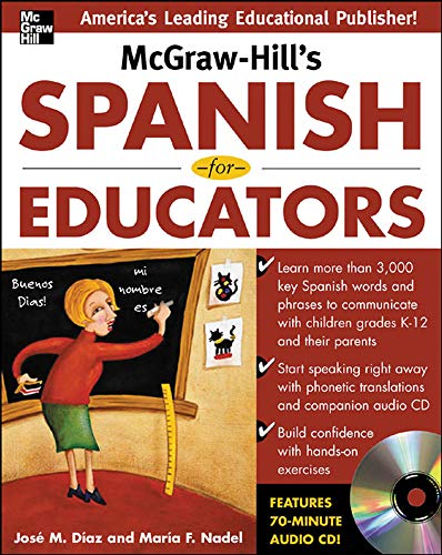 Imagen de archivo de McGraw-Hill's Spanish for Educators w/Audio CD a la venta por GF Books, Inc.