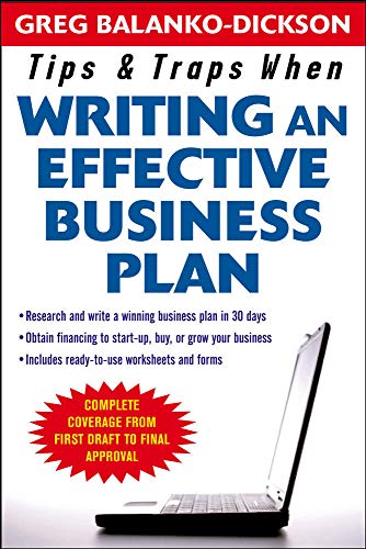 Stock image for Tips and Traps For Writing an Effective Business Plan for sale by SecondSale