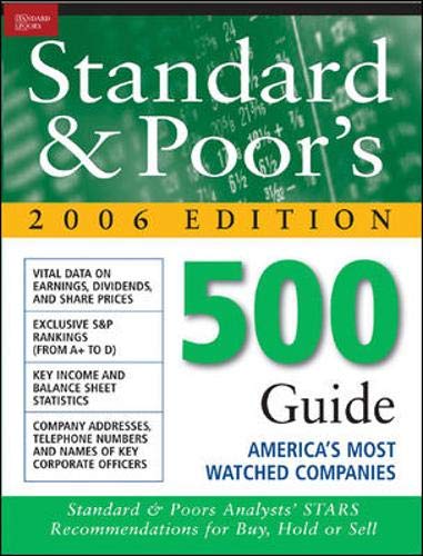 Stock image for The Standard Poors 500 Guide for sale by Friends of Johnson County Library