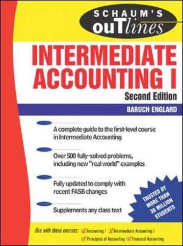 9780071469739: Schaum's Outline of Intermediate Accounting I , 2ed