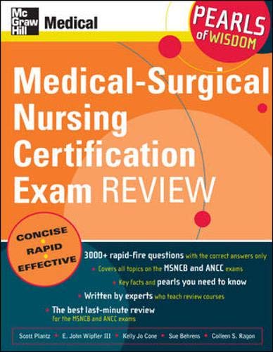 Stock image for Medical-Surgical Nursing Certification Exam Review: Pearls of Wisdom for sale by Goodwill Books