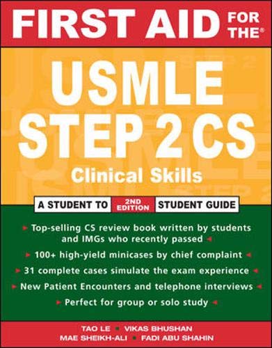 Beispielbild fr First Aid for the USMLE Step 2 CS zum Verkauf von Better World Books