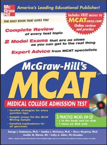 Beispielbild fr McGraw-Hill's New MCAT with CD-ROM zum Verkauf von Better World Books