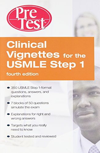 Beispielbild fr Clinical Vignettes for the USMLE Step 1 : Pretest Self-Assessment and Review zum Verkauf von Better World Books