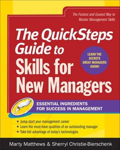 9780071475204: The Quicksteps Guide to Skills for New Managers: Essential Ingredients for Success in Management