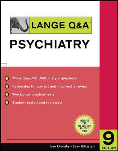 Imagen de archivo de Lange Q & A: Psychiatry a la venta por HPB-Red