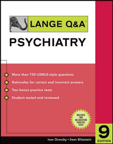 Stock image for Lange Q and A Psychiatry for sale by Better World Books
