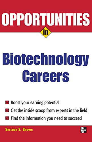 Stock image for Opportunities in Biotech Careers (Opportunities in.Series) for sale by SecondSale