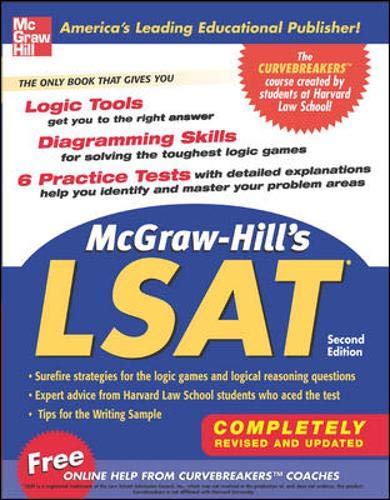 9780071478519: McGraw-Hill's LSAT, Second Edition