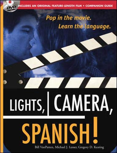 Beispielbild fr Lights, Camera, Spanish (Book + DVD): Learn Conversational Spanish by Watching a Romantic Adventure zum Verkauf von BooksRun