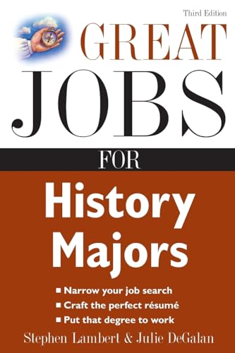 Beispielbild fr Great Jobs for History Majors zum Verkauf von Better World Books