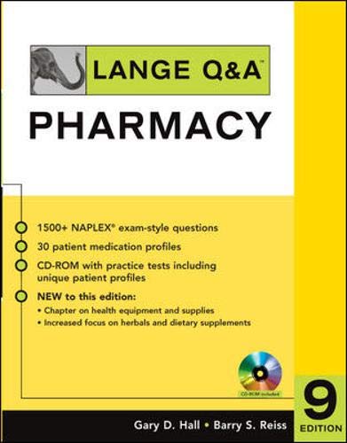 Imagen de archivo de Lange Q&A Pharmacy (Lange Q&a Allied Health) a la venta por Better World Books