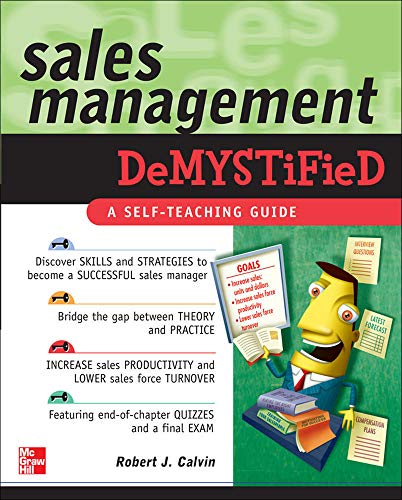 Imagen de archivo de Sales Management Demystified a la venta por Better World Books: West