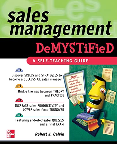 Stock image for Sales Management Demystified for sale by Better World Books: West