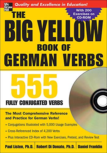 9780071487580: The Big Yellow Book of German Verbs (Book w/CD-ROM): 555 Fully Conjugated Verbs (NTC FOREIGN LANGUAGE)