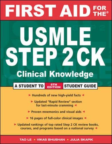 Stock image for First Aid for the USMLE Step 2 CK (First Aid USMLE) for sale by Ergodebooks